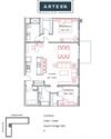 1425sqft 2 Bedroom w/ Patio